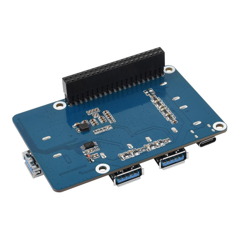 USB 3.2 Gen1 HUB HAT for Raspberry Pi