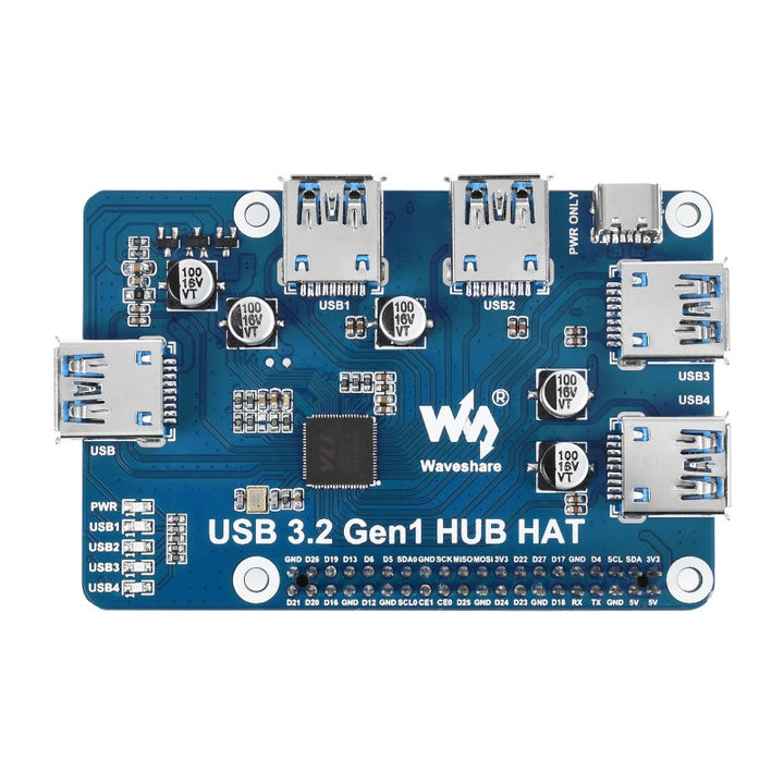 USB Gen1 HUB HAT for Raspberry Pi